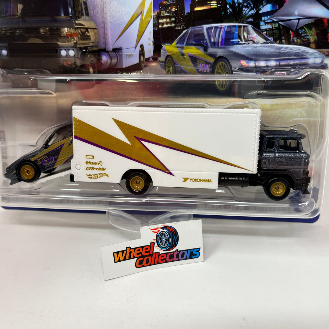 Amazon.com: Hot Wheels Premium Car Team Transport Set, LBWK