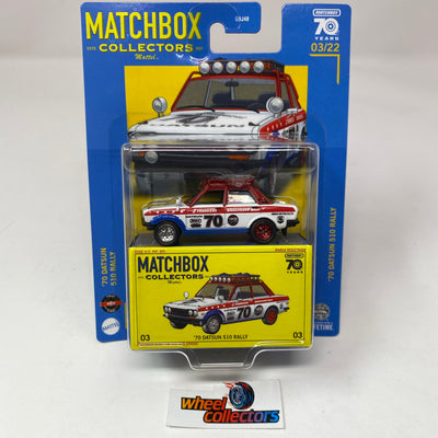 '70 Datsun 510 Rally * 2023 Matchbox Collectors Series Case T