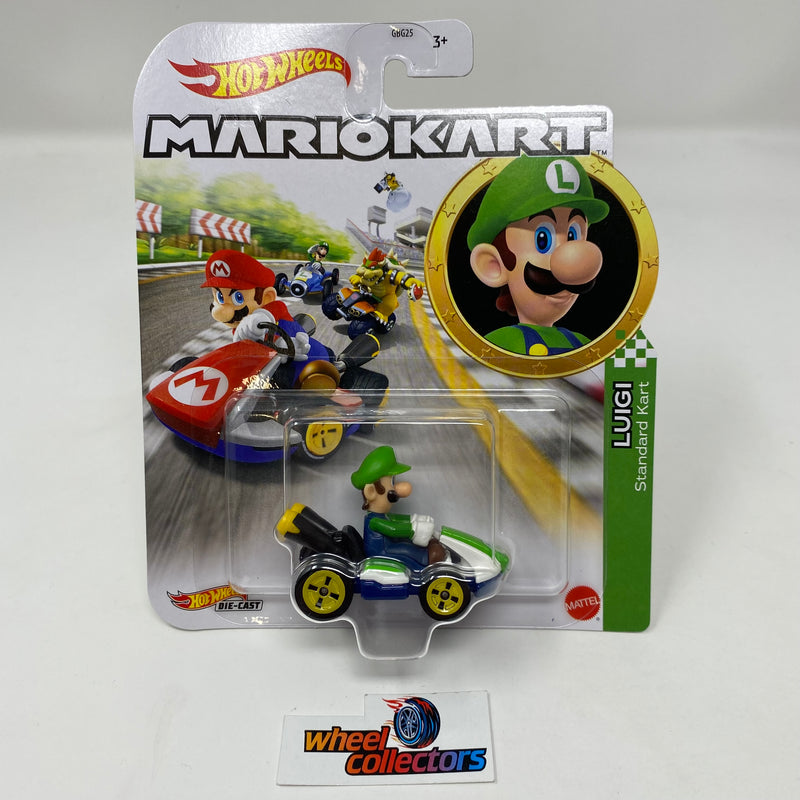 Luigi Standard Kart * 2022 Hot Wheels MARIO KART Nintendo Case A Release
