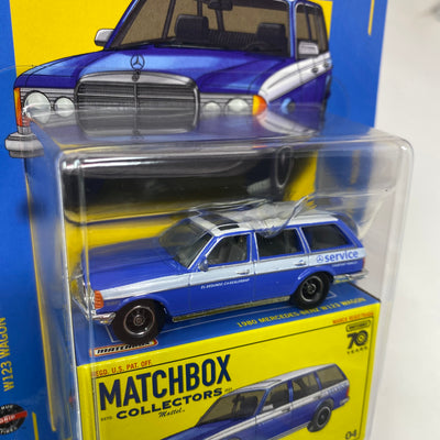 1980 Mercedes-Benz W123 Wagon #4 * Blue * 2023 Matchbox Collectors Series