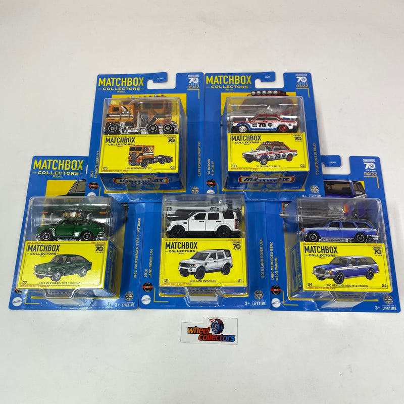 Complete 5 Car Set * 2023 Matchbox Collectors Series Case R